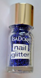 Nail glitter blau