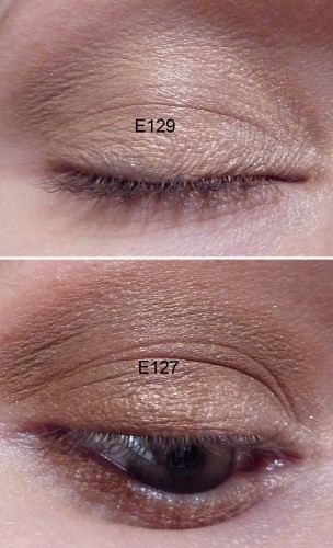 Tragebild Creamy Eyes E129 Peachy Skin und E127 Ginger Freckle